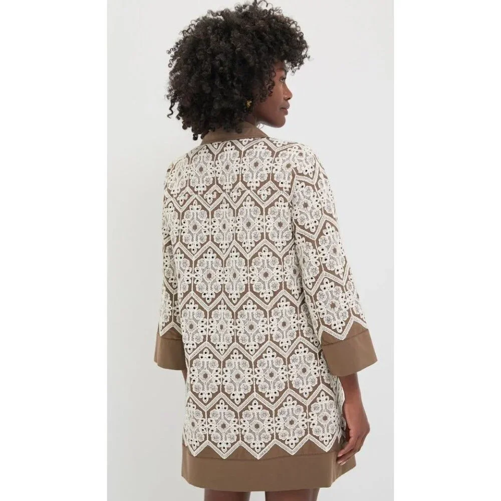 NWT Tuckernuck Mocha Mousse Lace Collier Dress Size XS - Picture 4 of 7